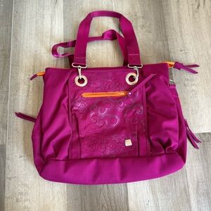 Haiku Commuter Tote Raspberry Clouds